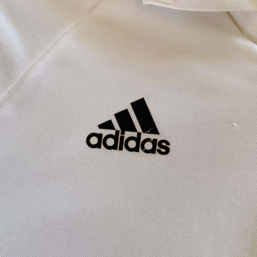 00's adidas \"Winning Eleven\" 長袖シャツ 白 日本製