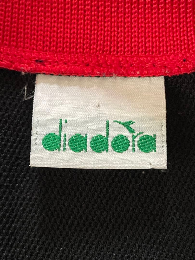 DIADORA ディアドラ トラック ジャケット パンツ ブラック 上下 90s