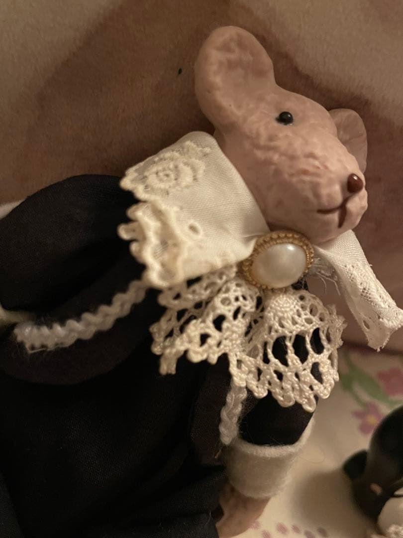 超かわいいペアのヴィクトリア朝風オルゴール付きテディベア Teddy Bear