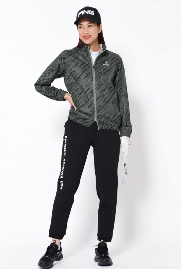 M ☆新品☆ PING 撥水 フルジップブルゾン ゴルフ　レディース　ブラック