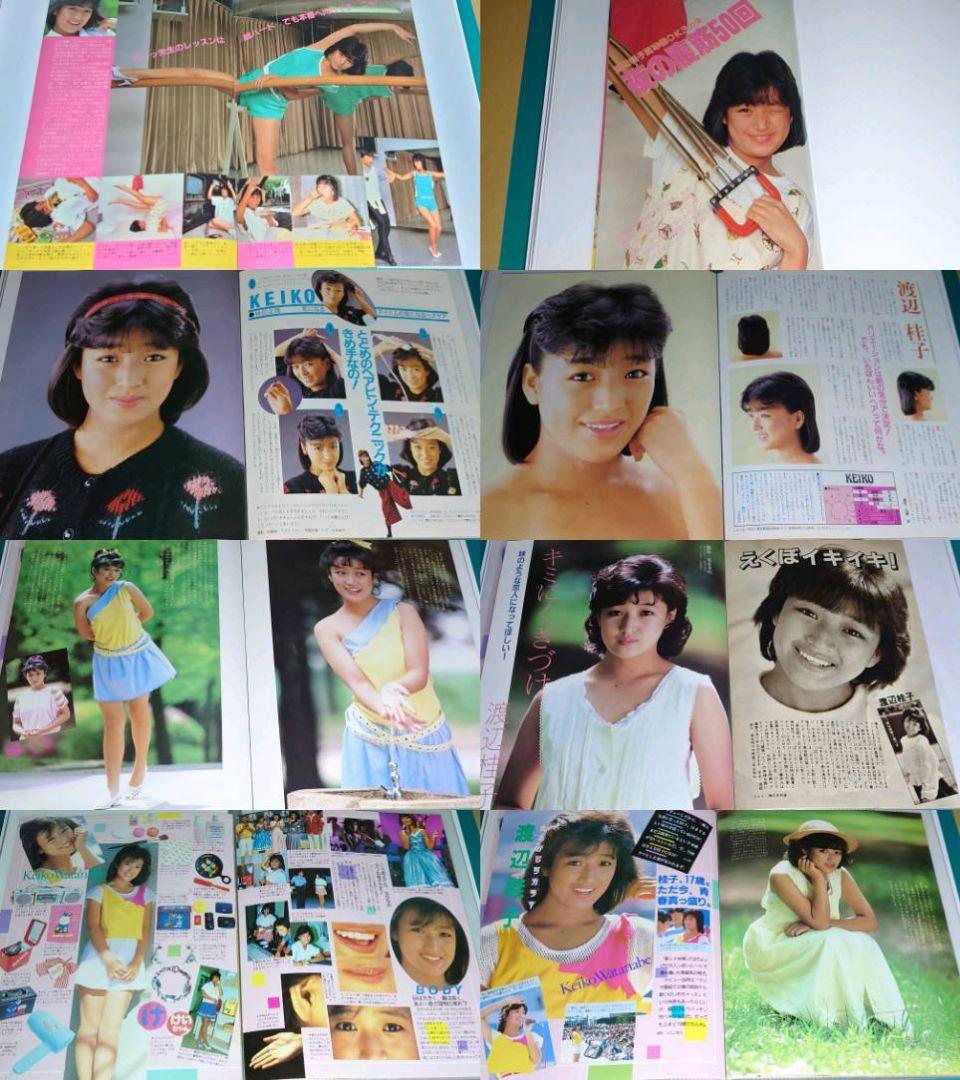 渡辺桂子　1984年〜1986年 大量　切り抜き　ファイル　2冊　120P