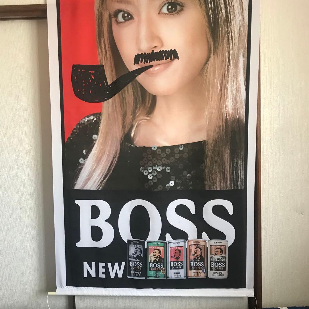浜崎あゆみ　特大タペストリー　サントリーBOSS 販促品