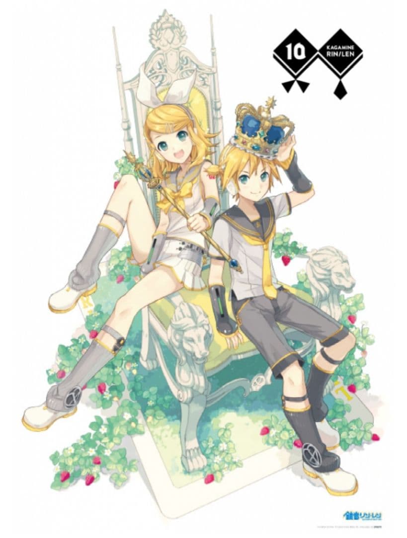 鏡音リン 鏡音レン タペストリー 15th 15周年 10th 10周年