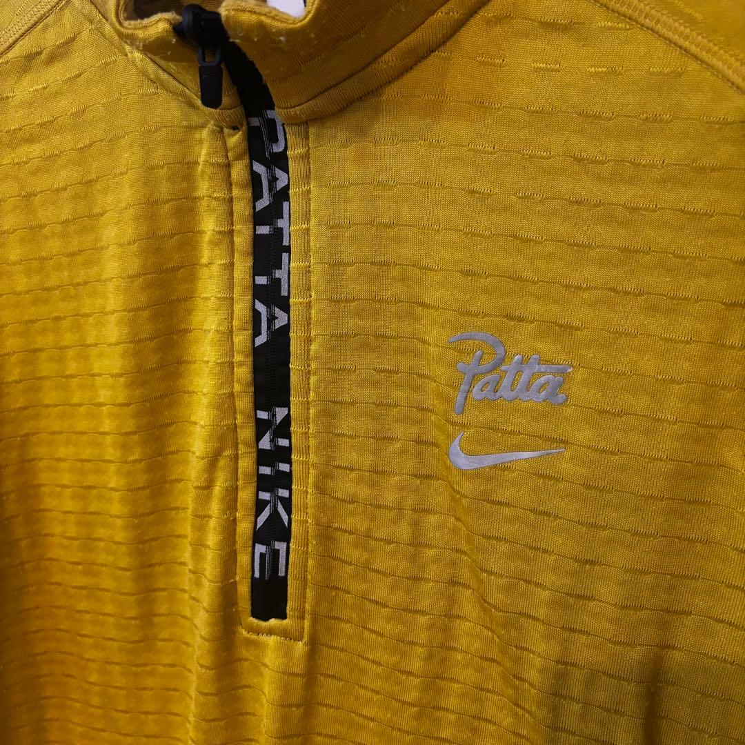 Patta x Nike ハーフジップトップ Mサイズ イエロー