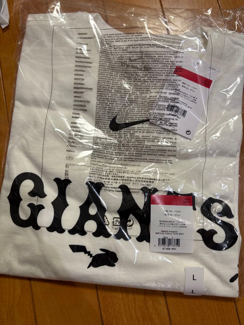 GIANTS 公式ポケモンコラボTシャツ L 白