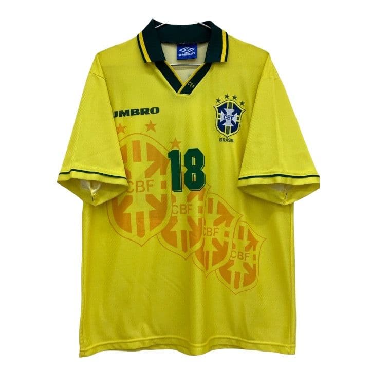 94-96 ブラジル代表　ロナウド　アンブロオフィシャル　当時物ユニフォーム