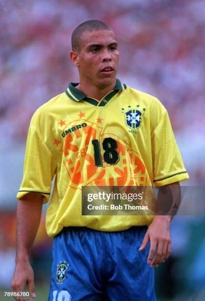 94-96 ブラジル代表　ロナウド　アンブロオフィシャル　当時物ユニフォーム