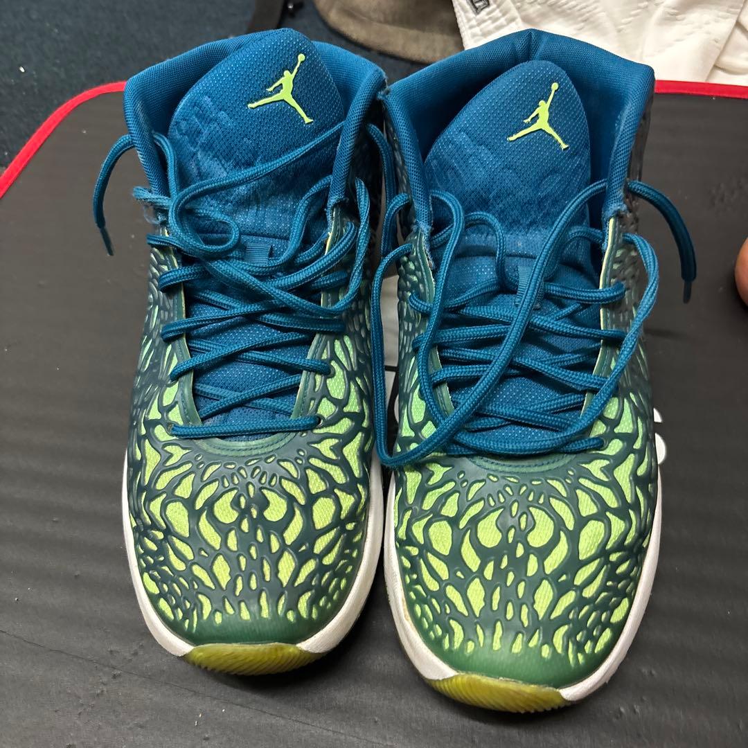 Jordan バスケットシューズ 青緑 ハイカット