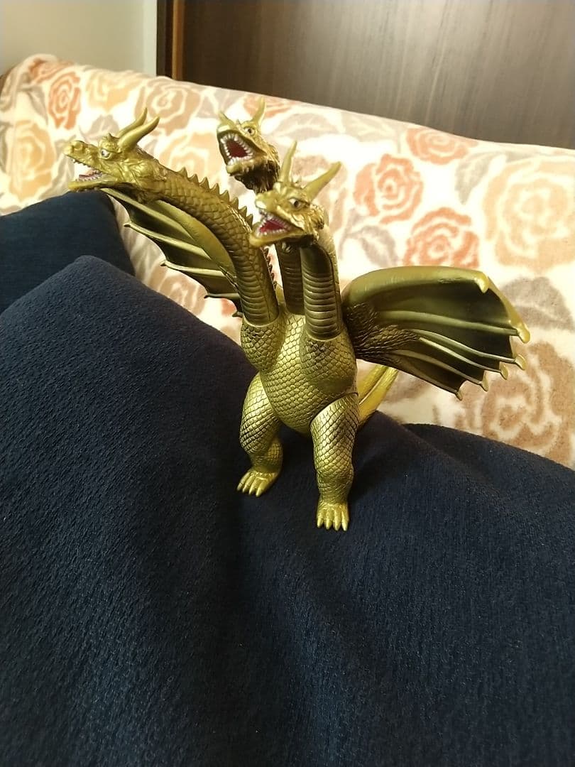 ゴジラ 怪獣 キングギドラ 1984 JAPAN ソフビ 交渉可