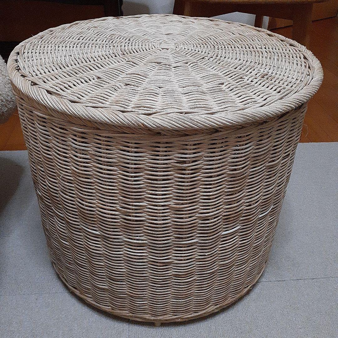【IKEA】イケア TOLKNING トルクニング 収納ラタンスツール