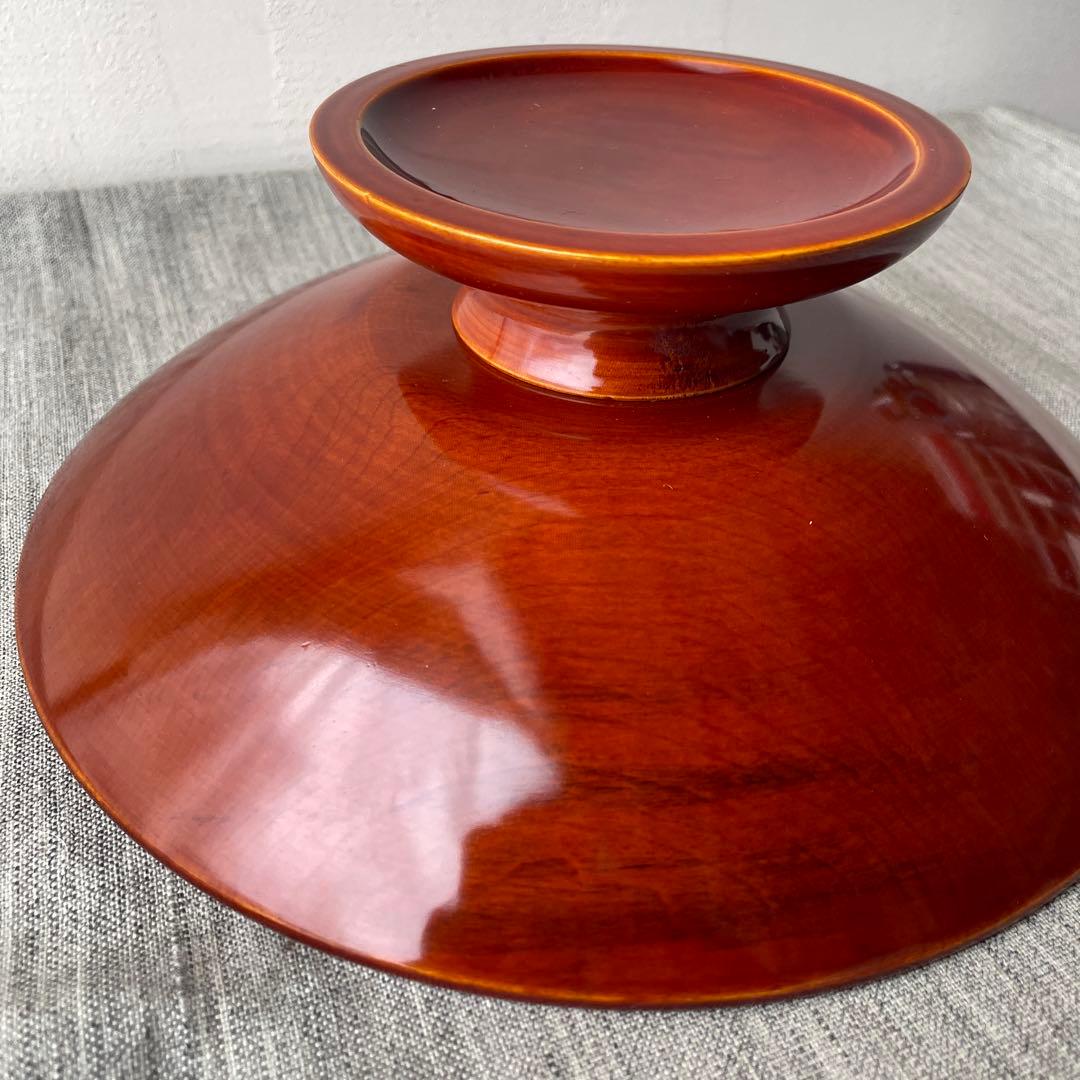 春慶塗 木製 漆器 コンポート 脚付き 菓子器 フルーツボウル