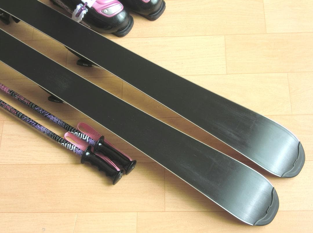 ■■最終特価■送料無料■サロモン■子供用スキーセット■板120靴22■WAX済■