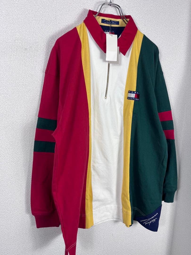 新品　 トミーヒルフィガー　長袖ポロシャツ　ラガーシャツ　XL