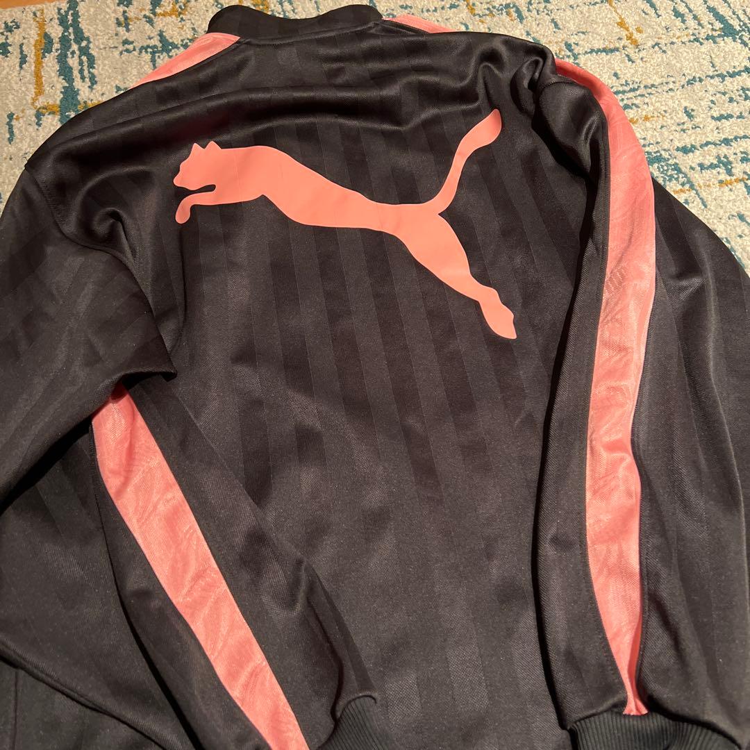 PUMA トラックジャケット セットアップ　グレー/ピンク　S〜M 訳あり