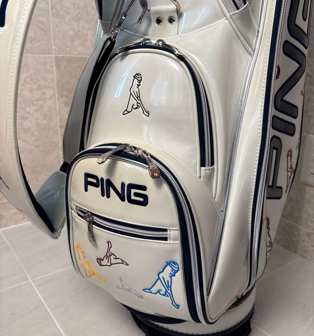 PINGハイグレードエナメルキャディバッグ 『Mr.PING CB-C221』