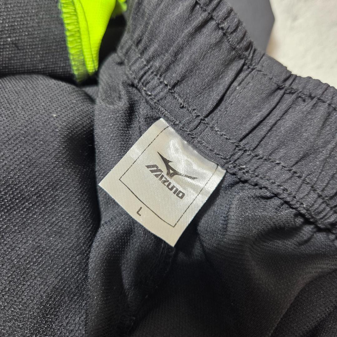 ミズノMizuno ジャージ上下セット Lサイズ ブラック黒　イエロー黄色　美品