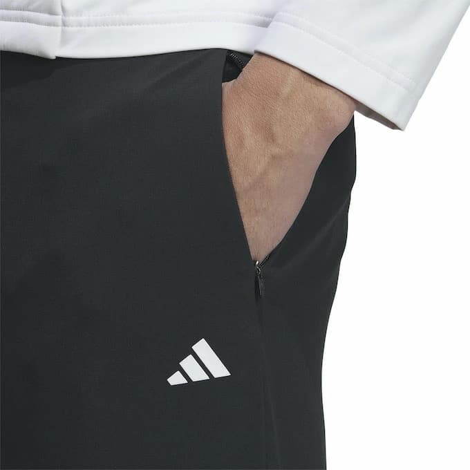 【82】秋冬 定価27,500円 アディダス ゴルフ 中綿 テーパードパンツ 黒