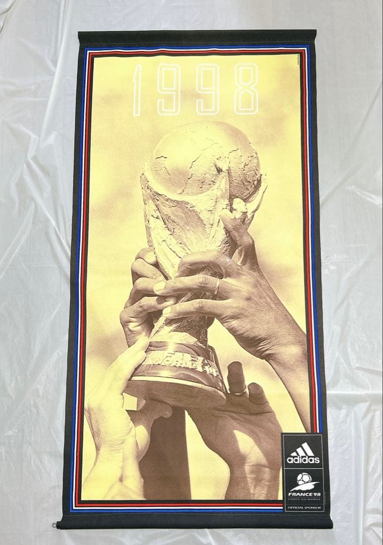 【激レア】adidas 98年フランスW杯 タペストリー 非売品 大判 サッカー