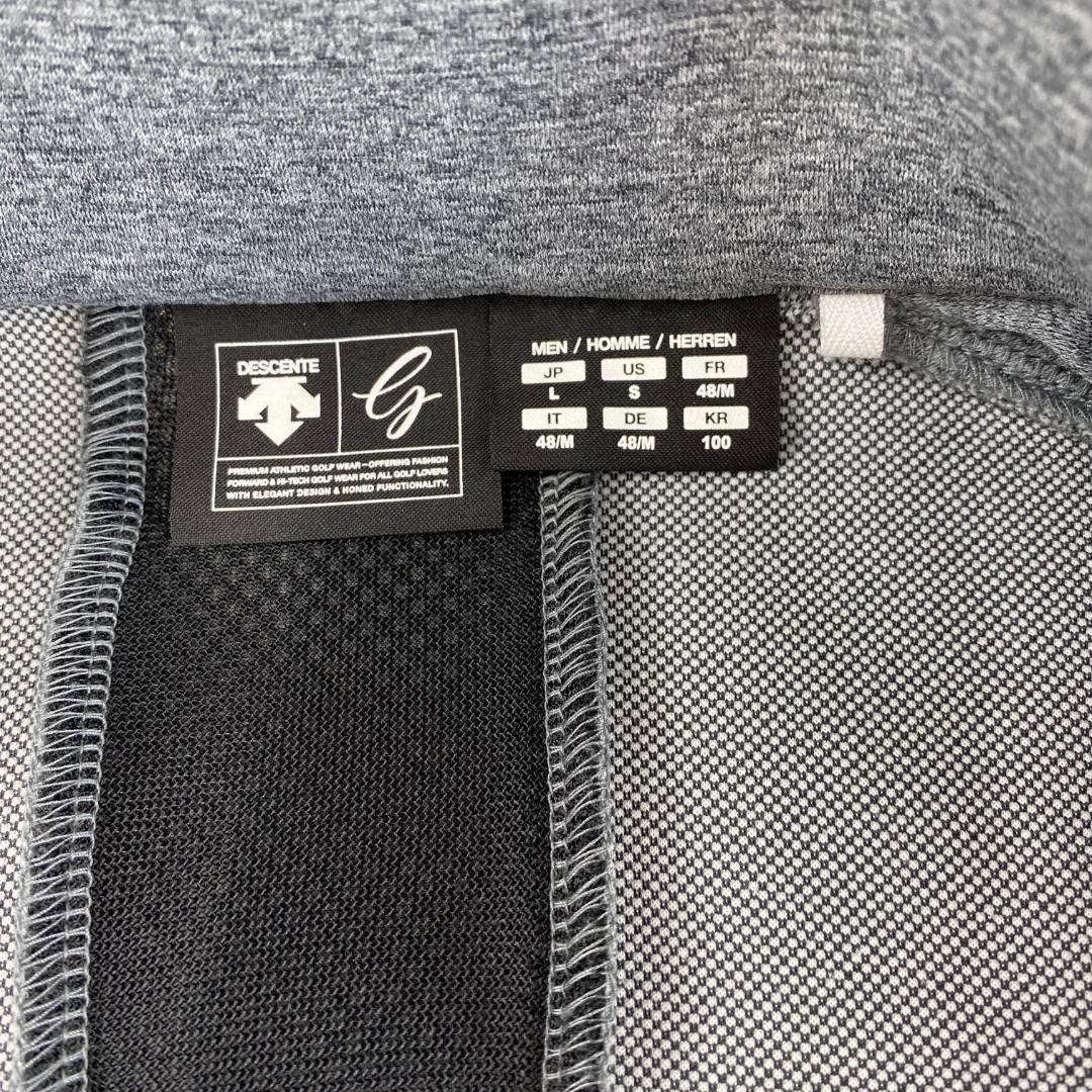 ym79 DESCENTE メッシュジャージーベスト ゴルフベスト L