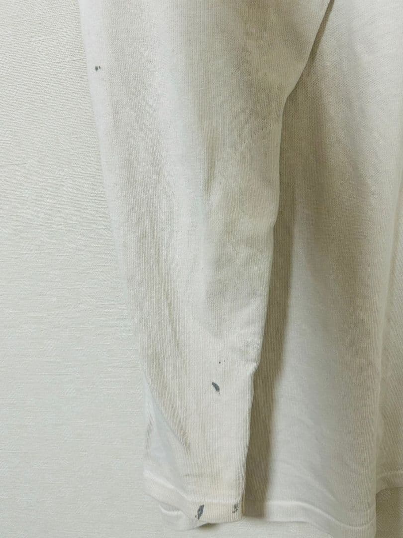 60s 染み込みフットボールシャツ ヴィンテージ エルボーパッチ