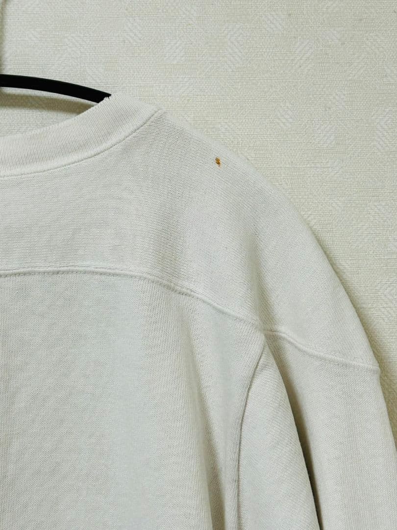 60s 染み込みフットボールシャツ ヴィンテージ エルボーパッチ