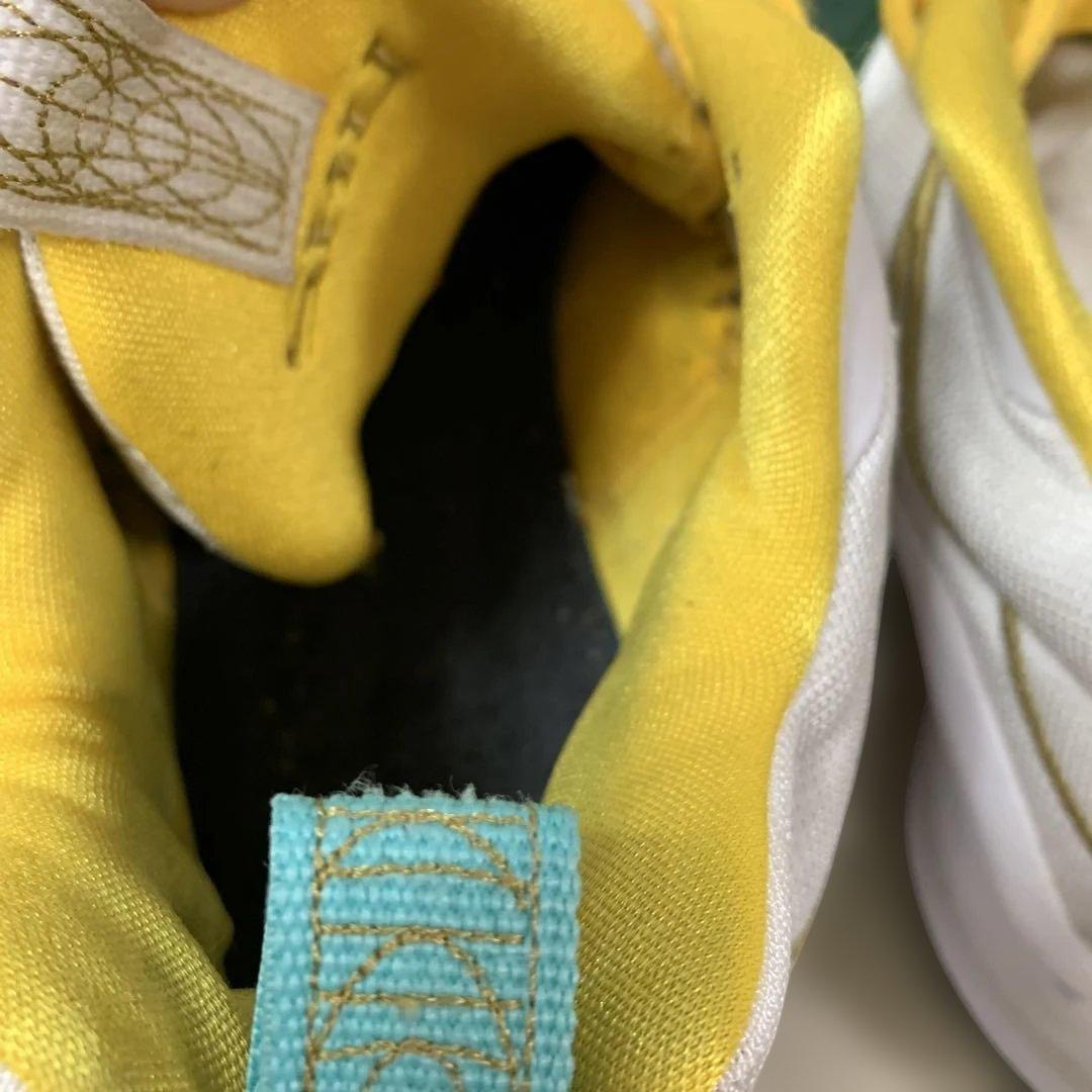 NIKE ナイキ バスケットボールシューズ ホワイト/グリーン/イエロー
