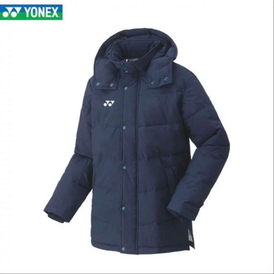 YONEX ネイビー ベンチコート フード付き