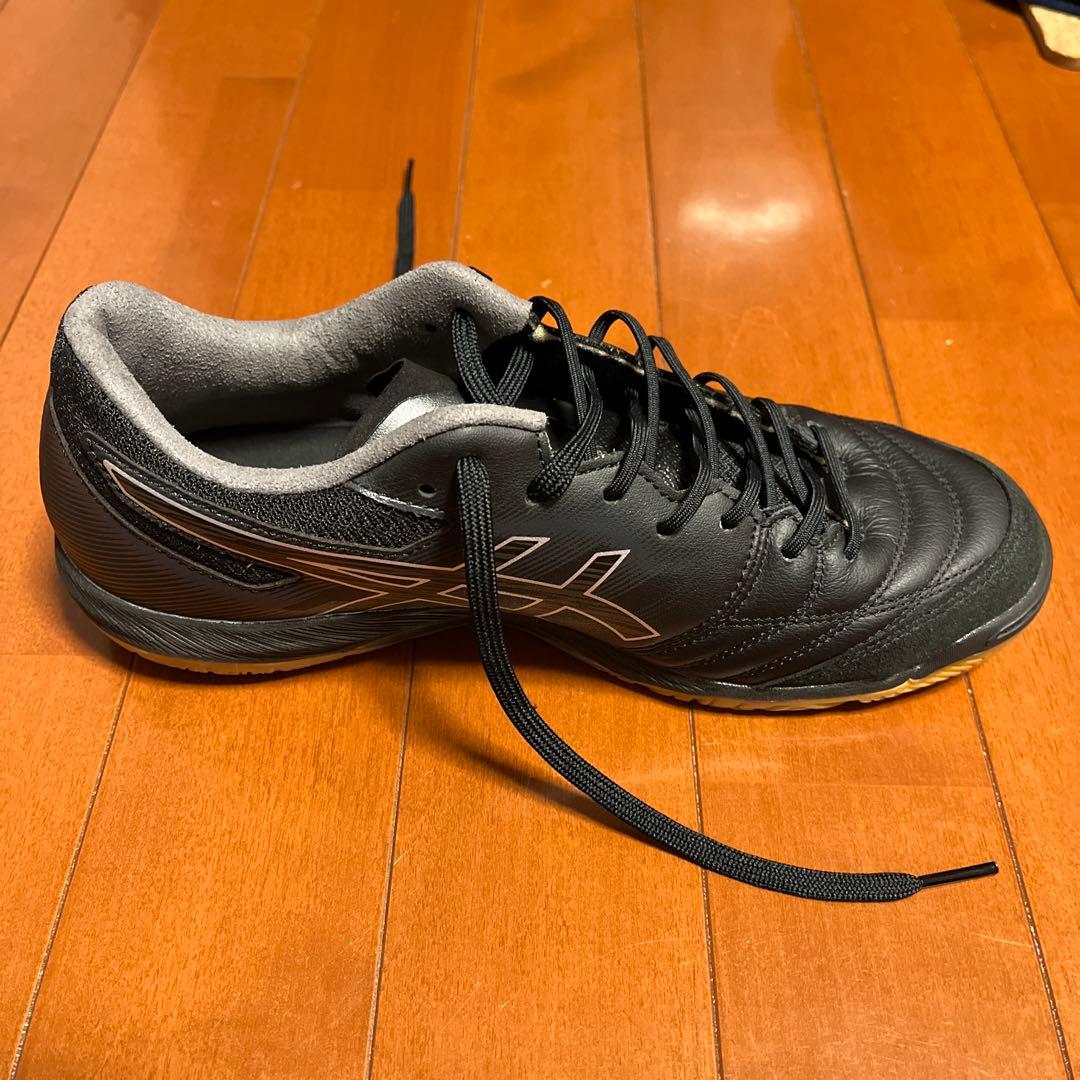 ASICS デスタッキ K FF　フットサルシューズ　ブラック　24.5cm