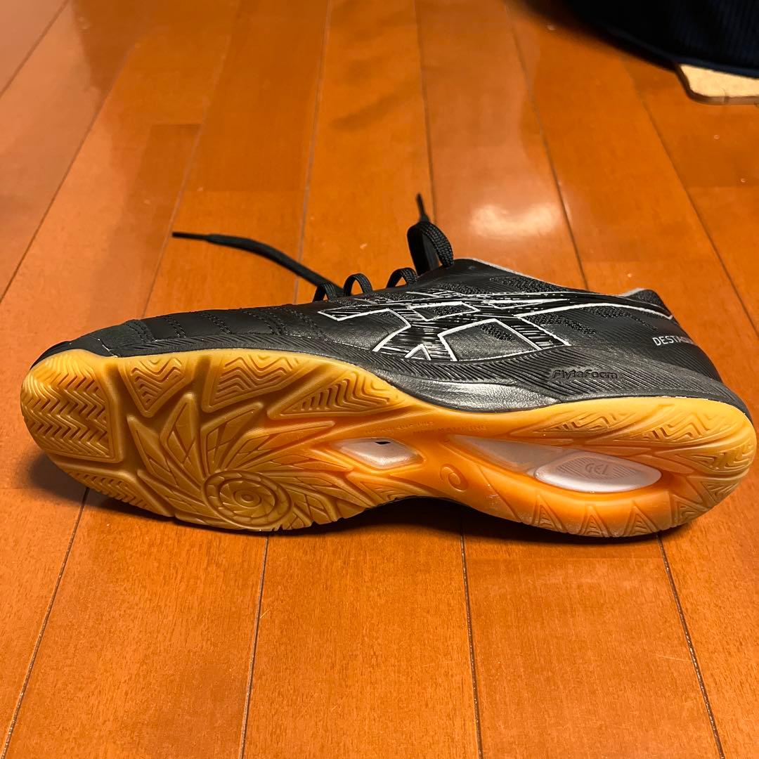 ASICS デスタッキ K FF　フットサルシューズ　ブラック　24.5cm