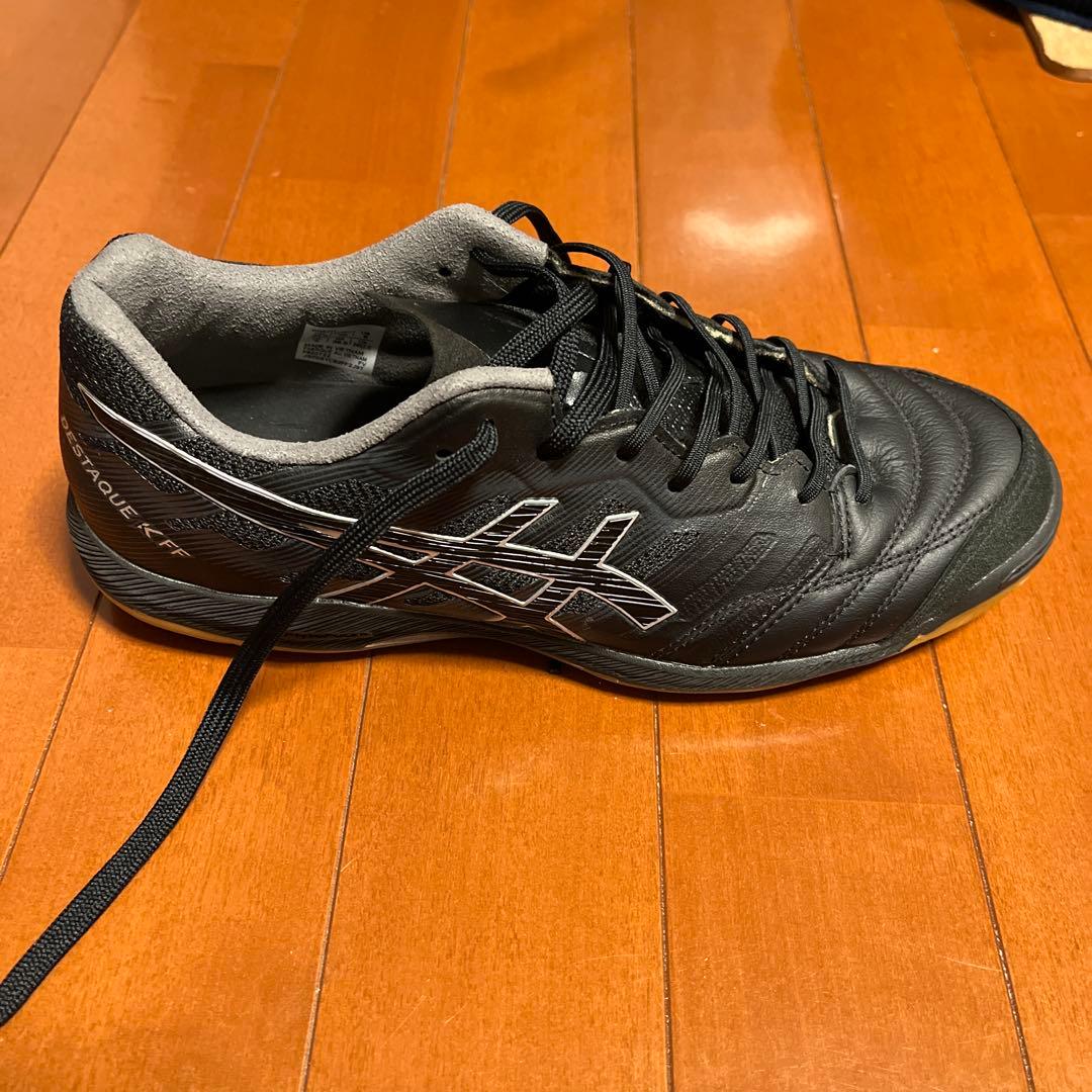 ASICS デスタッキ K FF　フットサルシューズ　ブラック　24.5cm