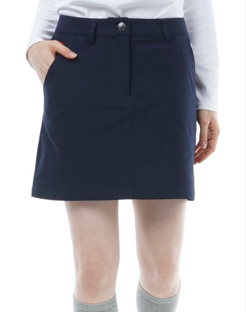 新品 タグ付き トミーヒルフィガー ゴルフスカート ネイビー M