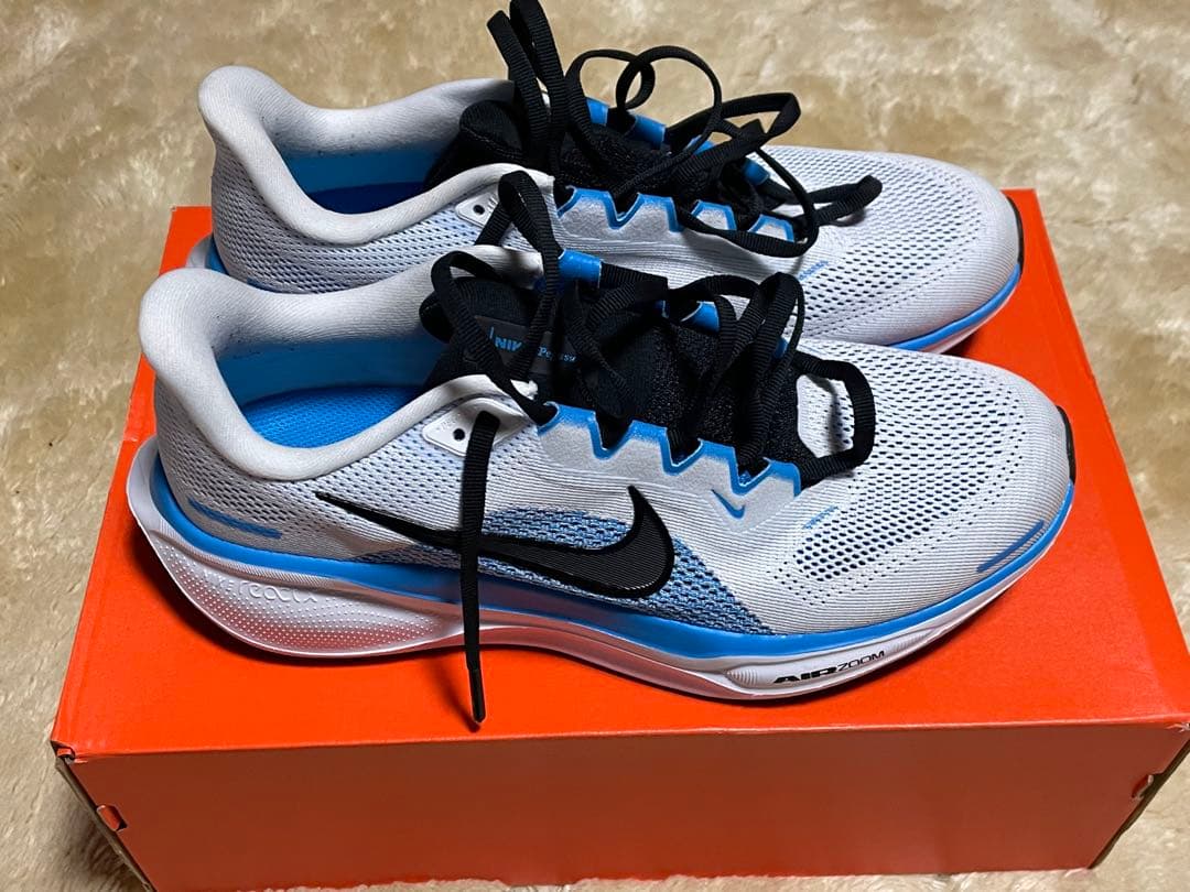 Nike ランニングシューズ ペガサス41 ホワイト/ブルー/ブラック