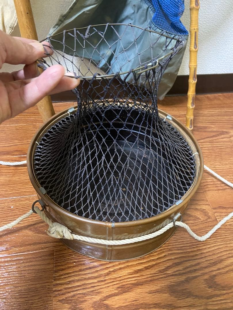 鮎のビク　鮎のタモ