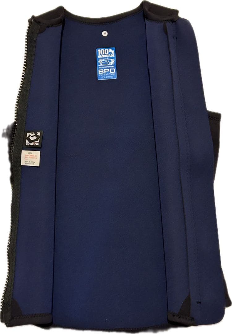 BEWET ウェットスーツ　タッパーベスト ブラック フロントジップ新品未使用