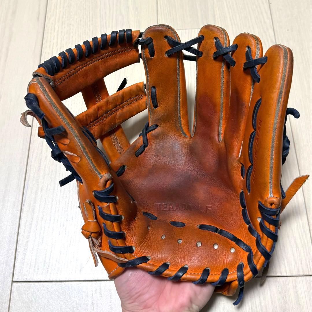 アトムズ硬式内野用グラブ寺田レザー薬指リング有り