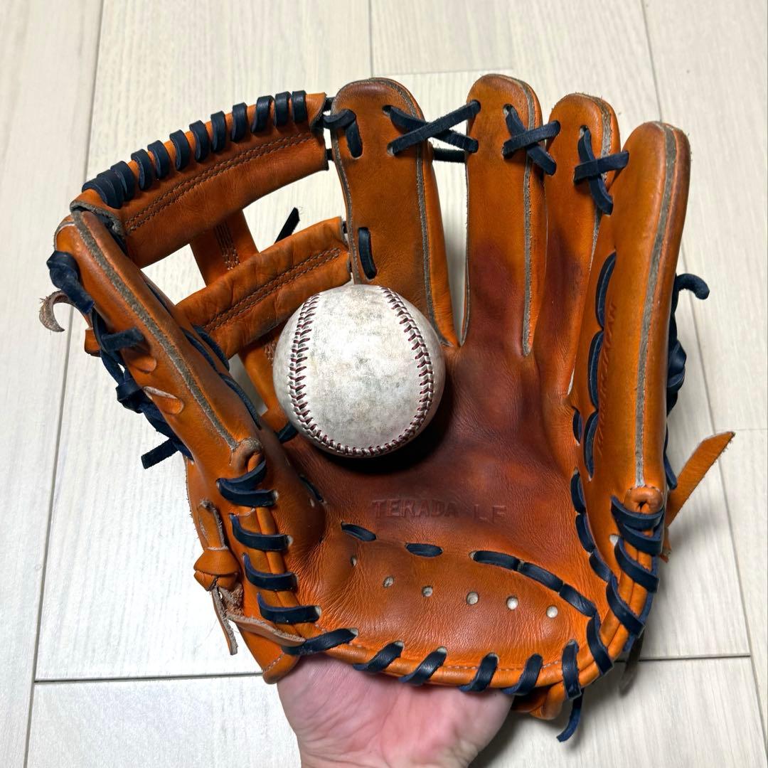 アトムズ硬式内野用グラブ寺田レザー薬指リング有り