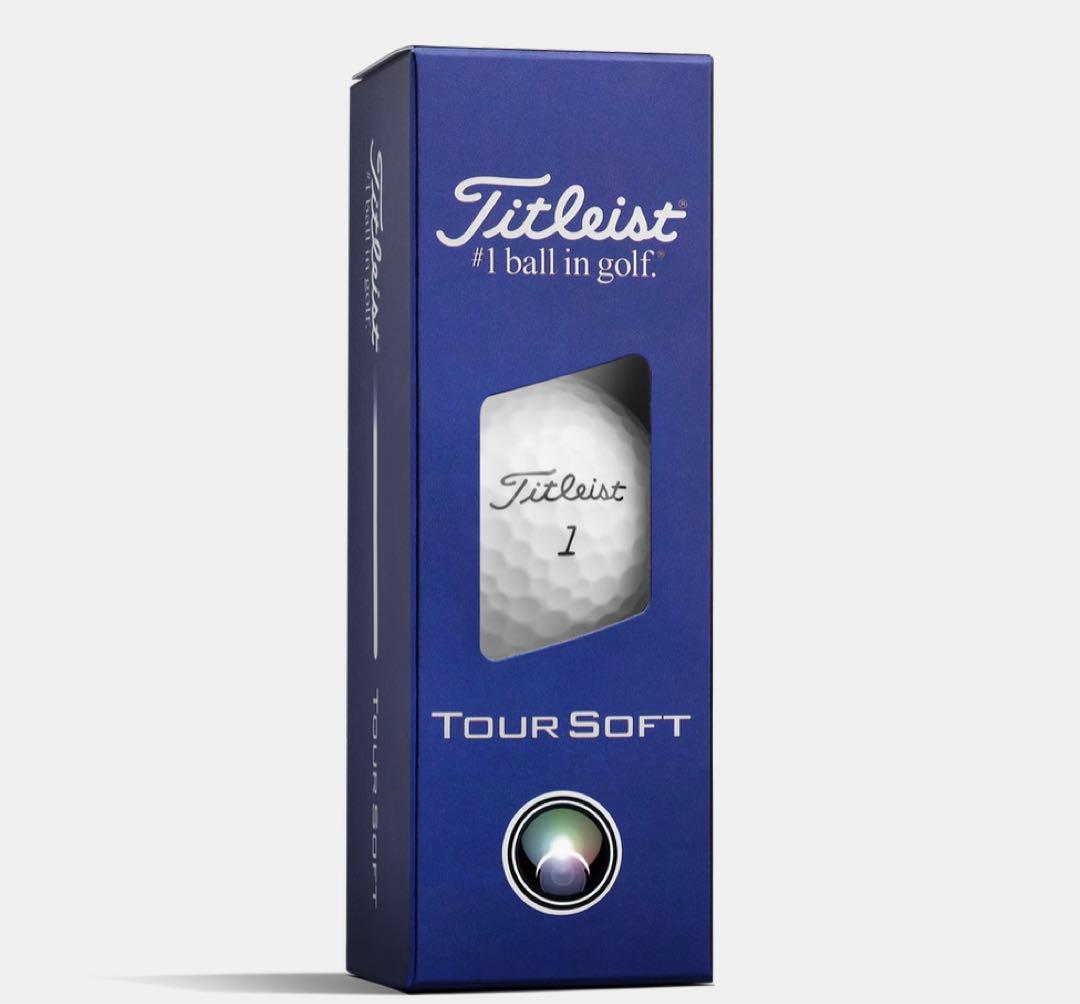 新品2026年NEWタイトリストTourSoftホワイト　2ダース（24球）