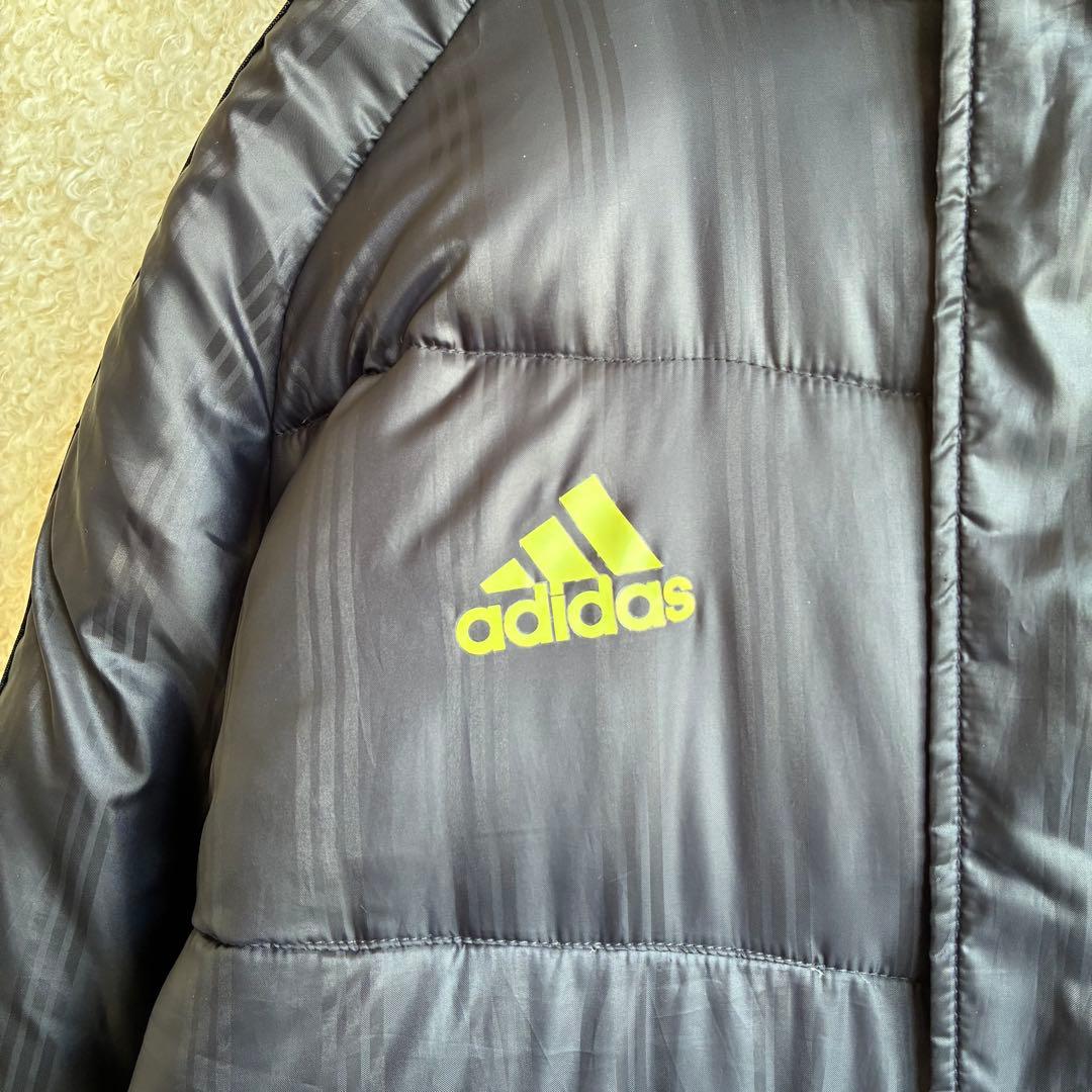 アディダス ロングダウン ベンチコート XO フード付き　adidas