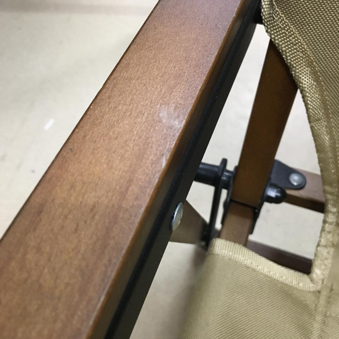 Y USED クイックキャンプ ウッドローチェア 1人掛け キャンプ用品 椅子