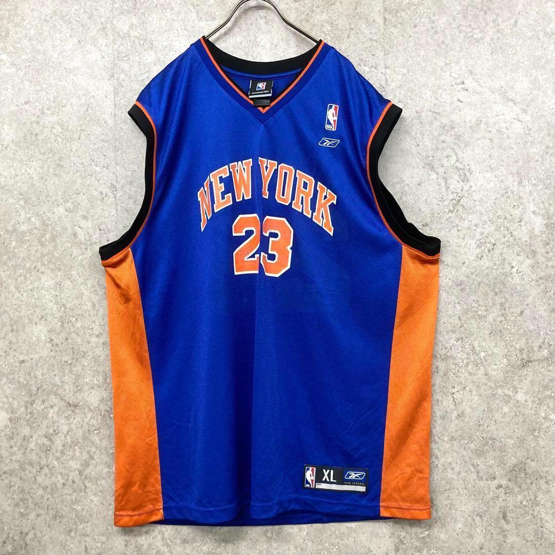 レア《リーボック》NBAニックス両面プリント タンクトップ ユニフォーム/2XL