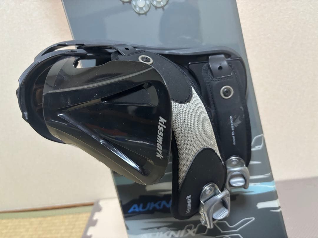 AUKNIX スノーボード セットグレーソールオレンジ約155cm