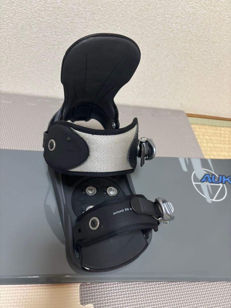 AUKNIX スノーボード セットグレーソールオレンジ約155cm