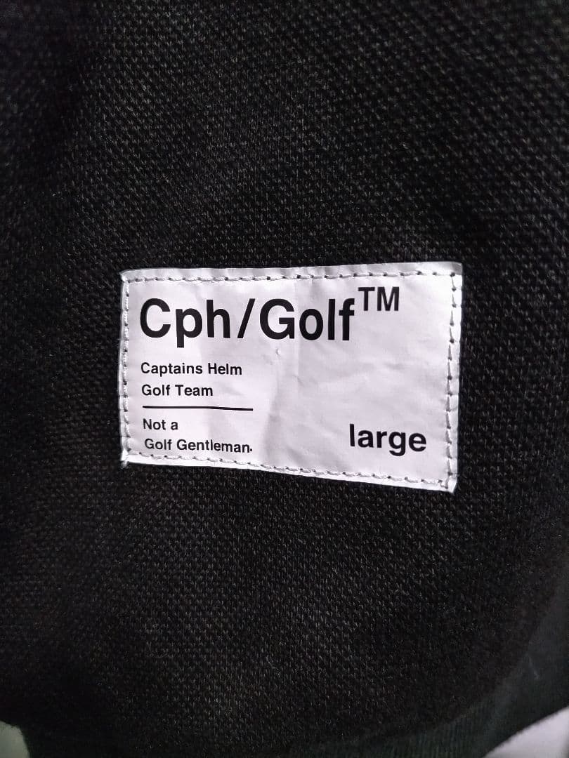 cph golf　キャプテンズヘルム　ポロシャツ　ボックスシルエット　黒