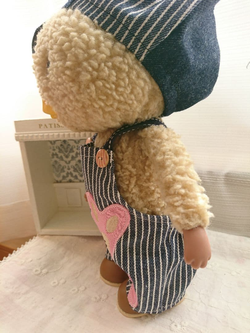 東京トガリ バンビちゃんストライプオーバーオール