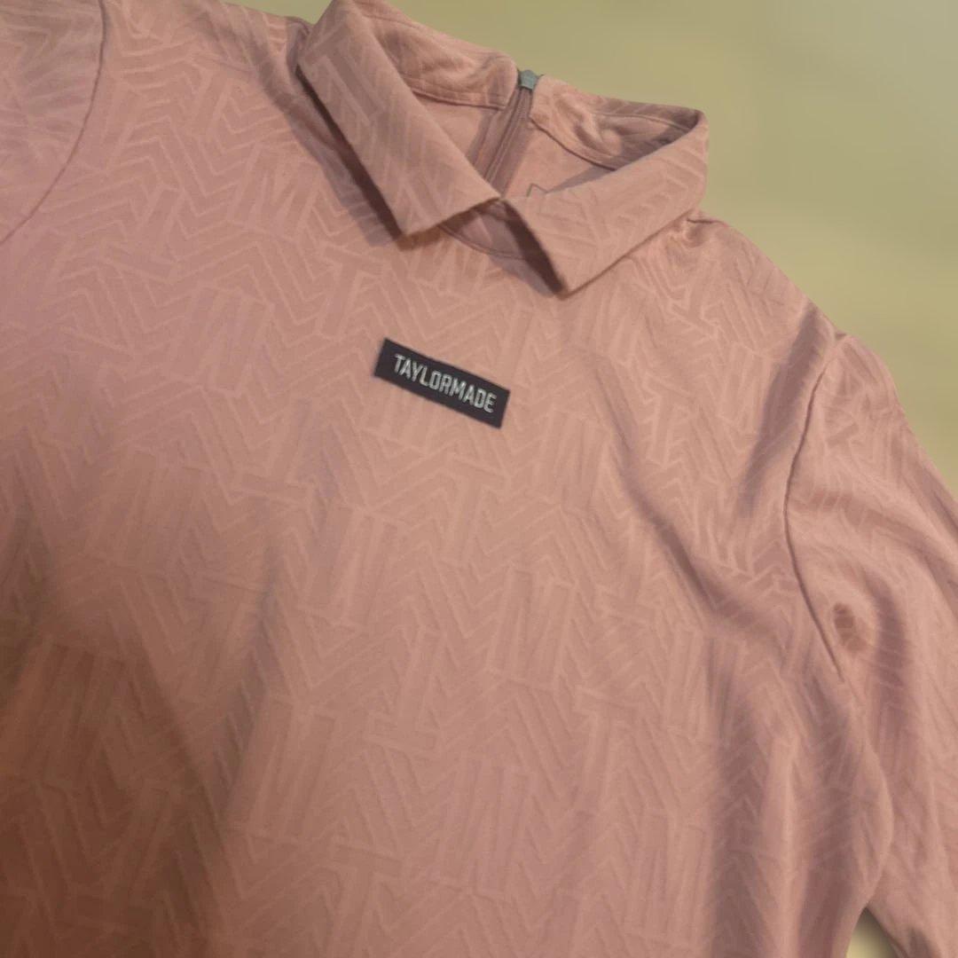 TAYLORMADE ピンク ゴルフシャツ
