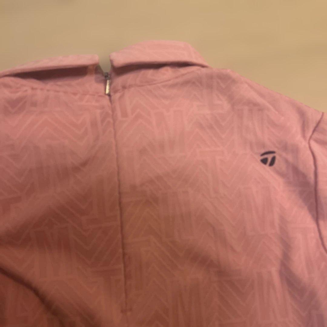 TAYLORMADE ピンク ゴルフシャツ