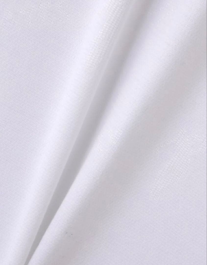 新品 パーリーゲイツ ゴルフ柄ジャガード 長袖ポロシャツ(5)サイズL/白