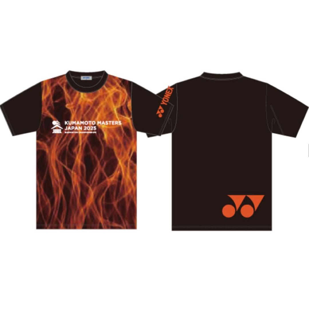 熊本マスターズ2025 バドミントン　Tシャツ　O　半袖