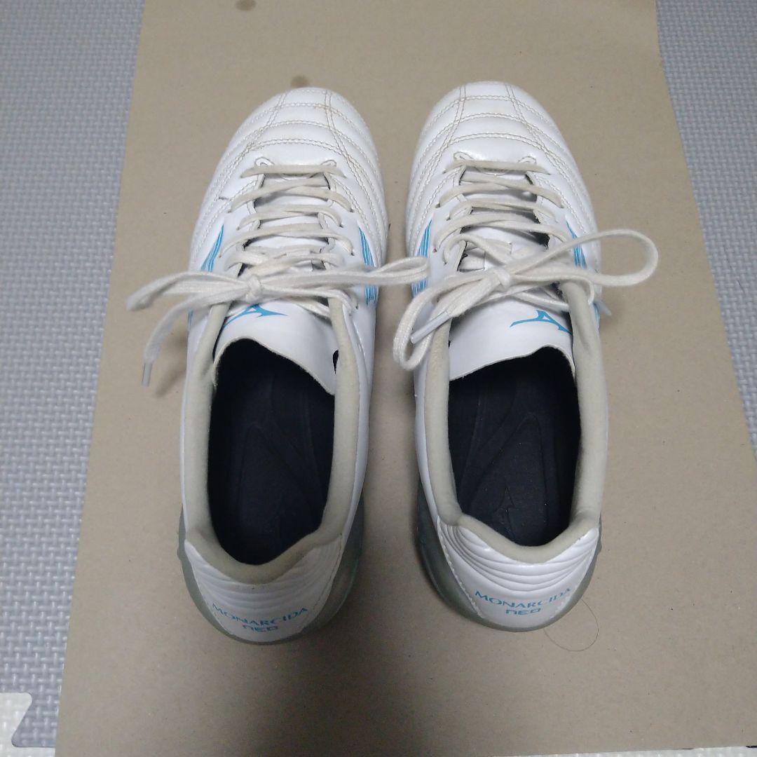 【ミズノ】サッカースパイク 25cm［白］ モナルシーダNEO3Pro