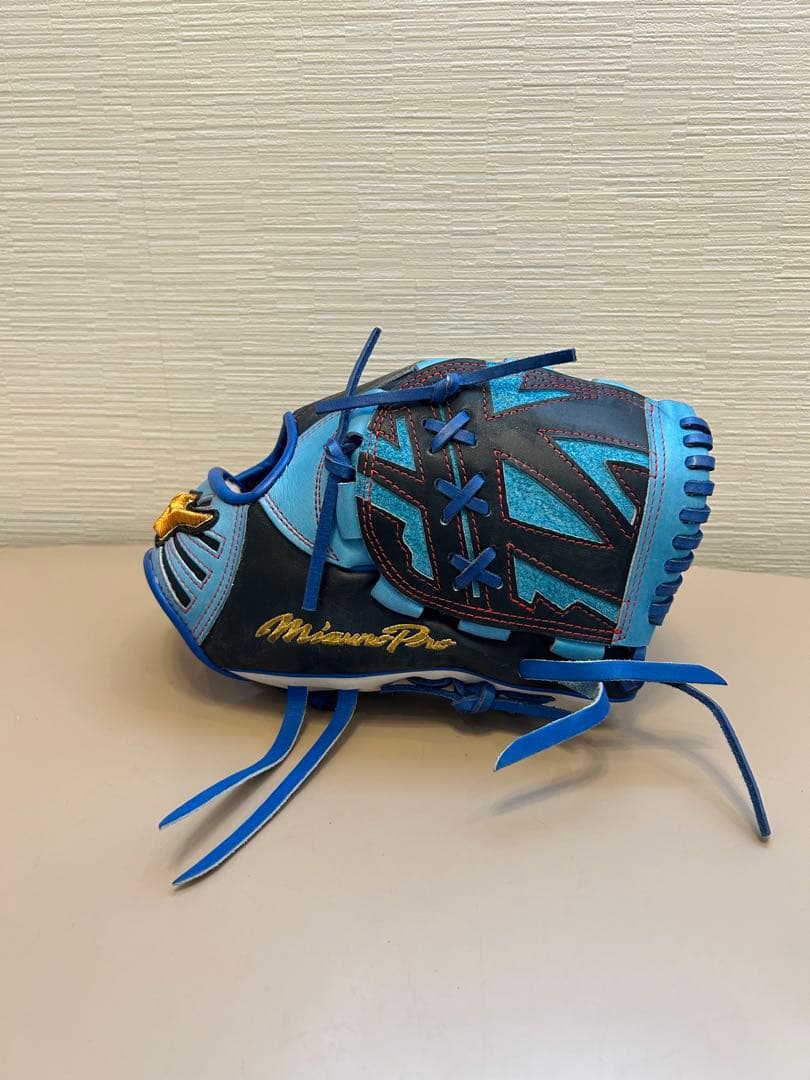 Mizuno Pro 軟式グローブ 青/ネイビー　オーダー